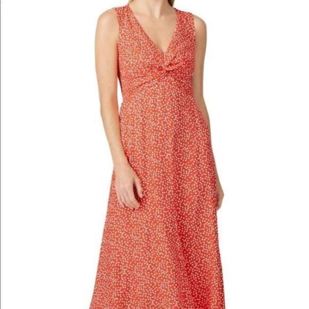 Rebecca Taylor red polka dot malia twist sun dress